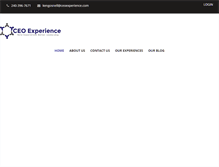 Tablet Screenshot of ceoexperience.com